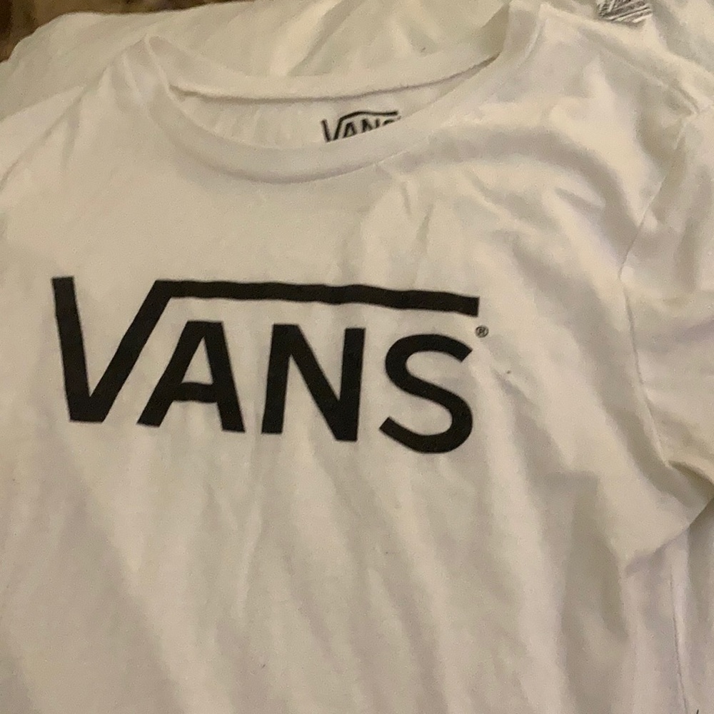 Vans white tee